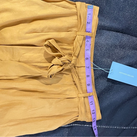 Antonio Melani Amee Linen Shorts Belted High Rise Size 2 - Picture 7 of 8